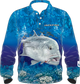 GT mens blue fishing shirt 