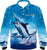 kids blue marlin fishing shirt 